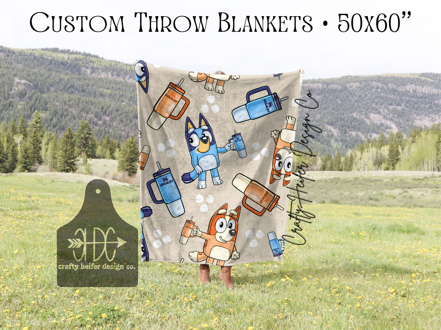 Custom Throw Blankets // 50x60”