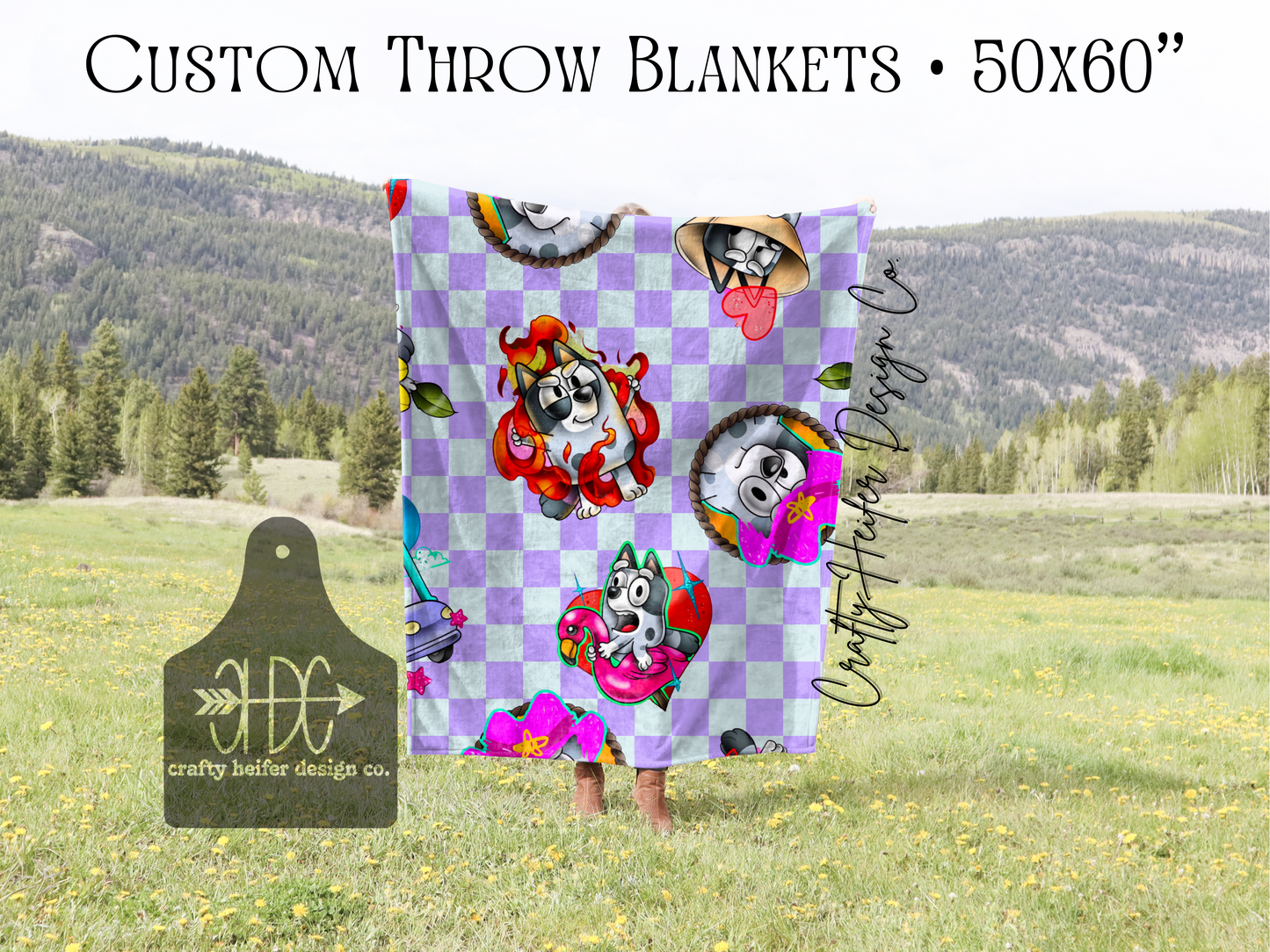 Custom Throw Blankets // 50x60”