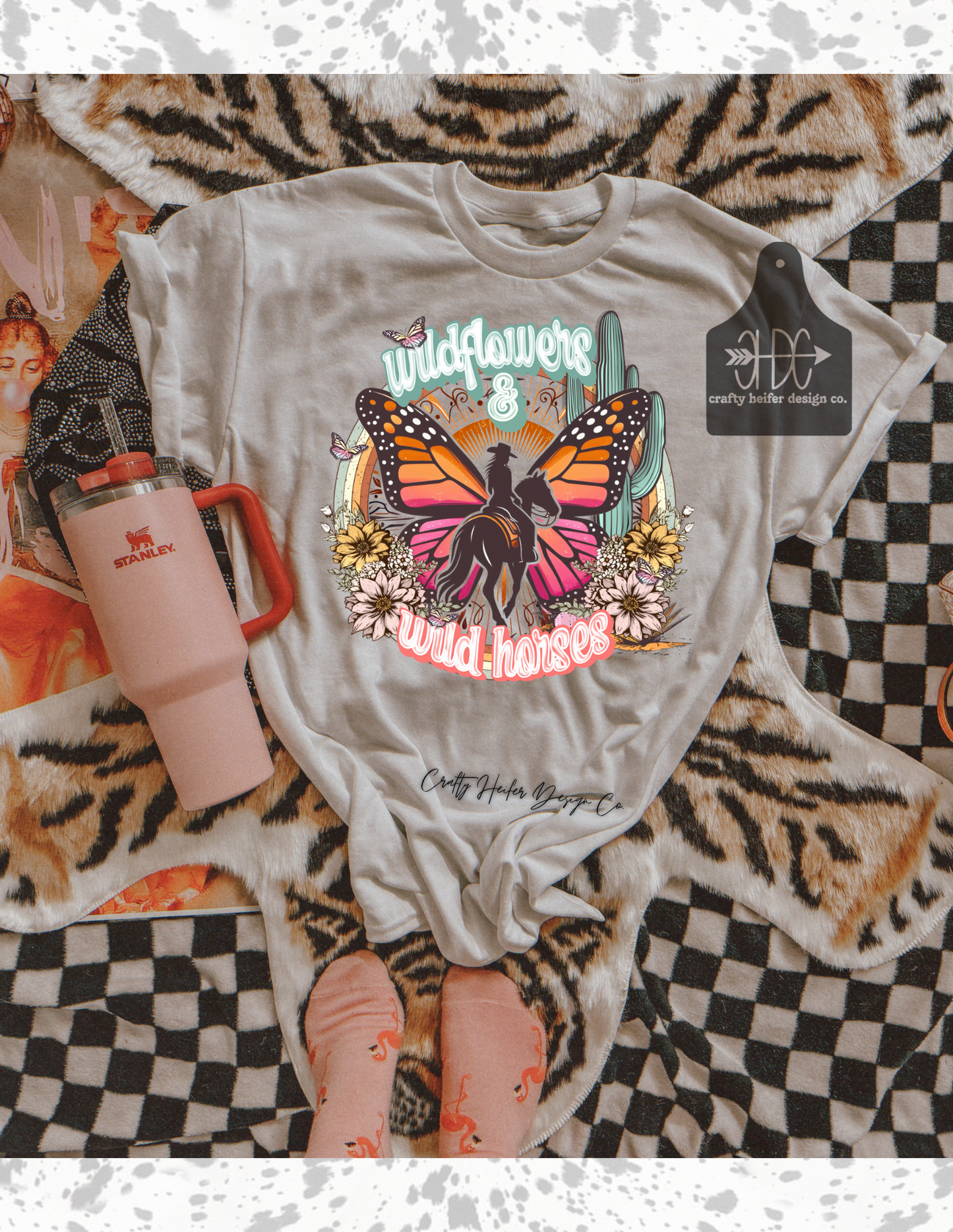 Wild Flowers & Wild Horses Tee