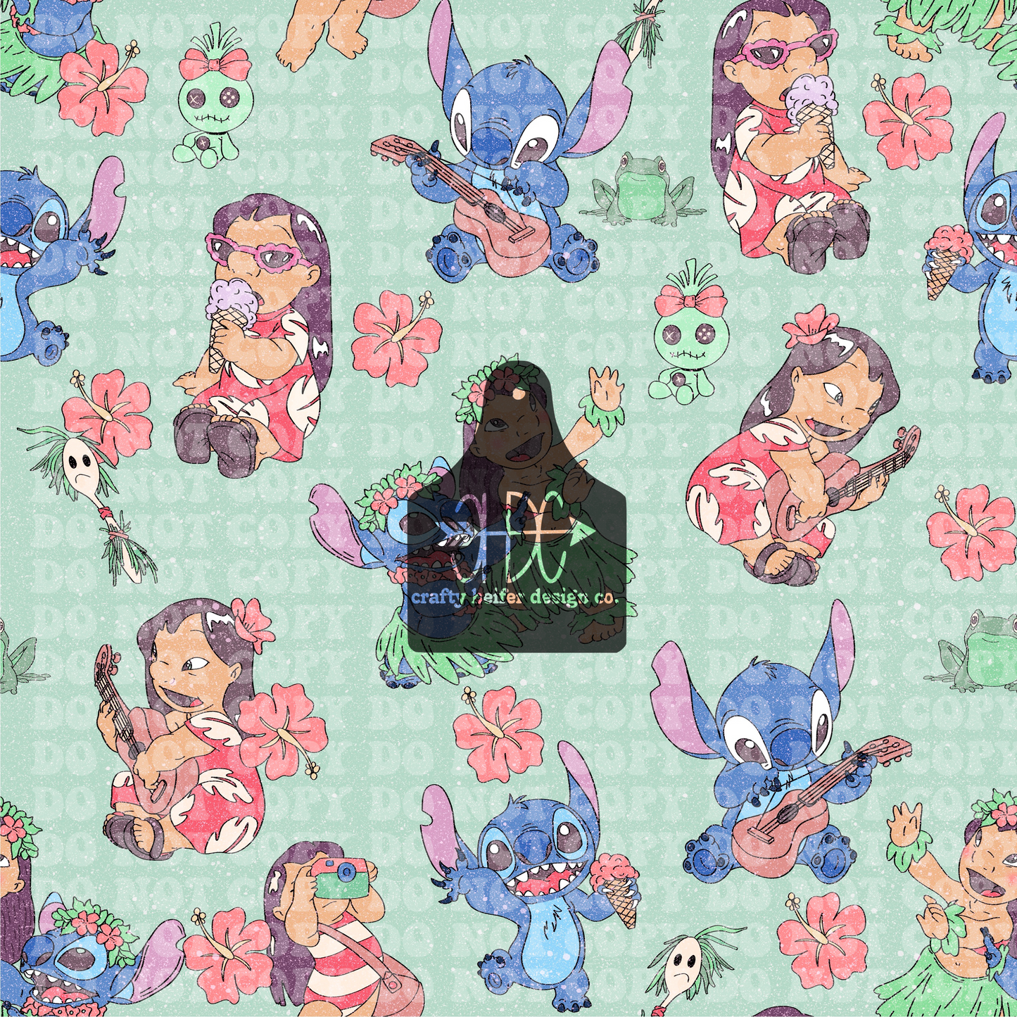 Ohana Means Family // SEAMLESS PATTERN