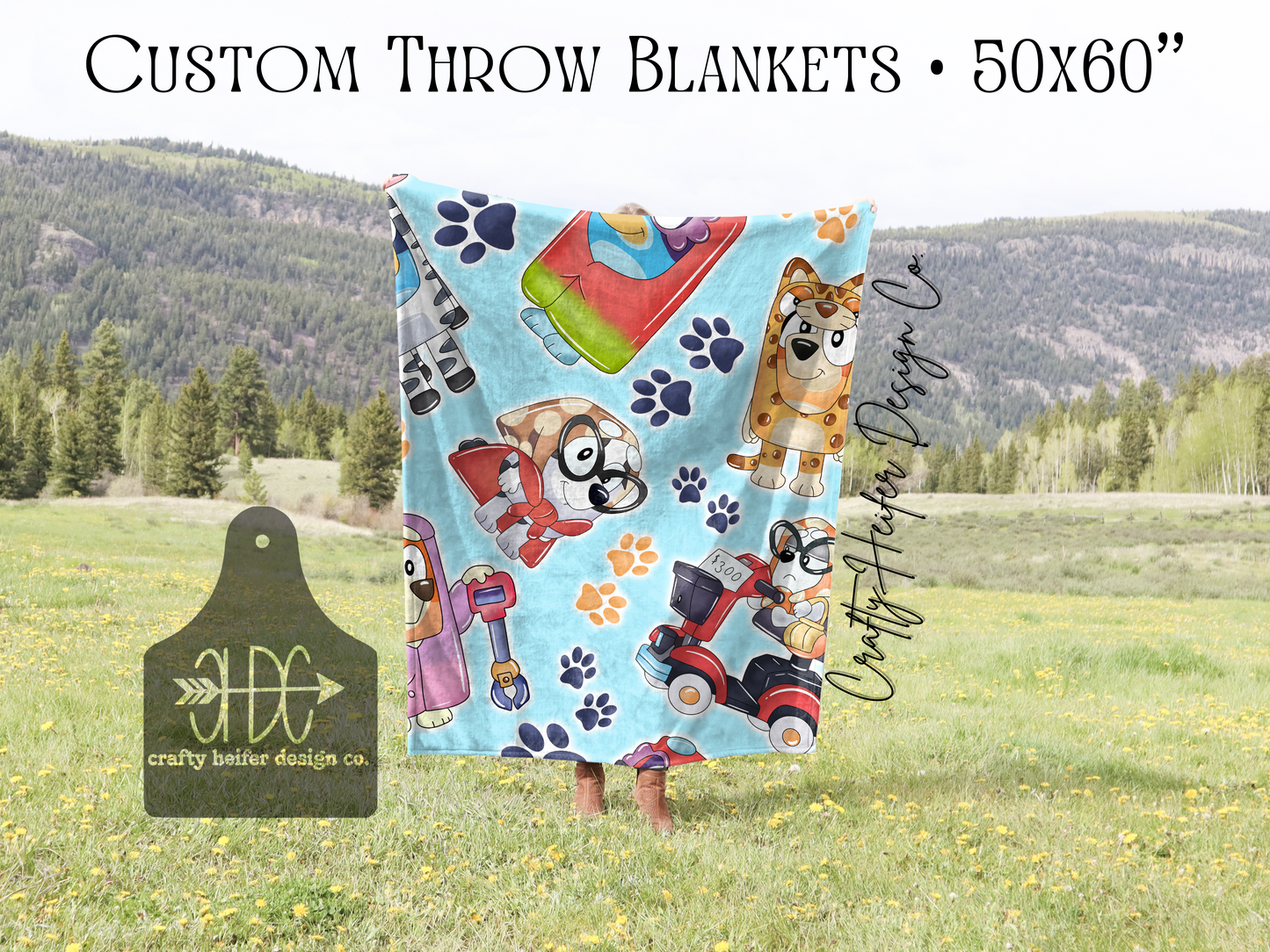 Custom Throw Blankets // 50x60”