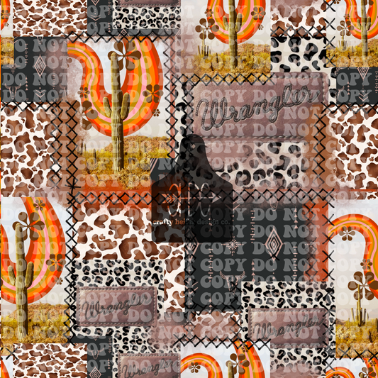 Western Patchwork // SEAMLESS PATTERN