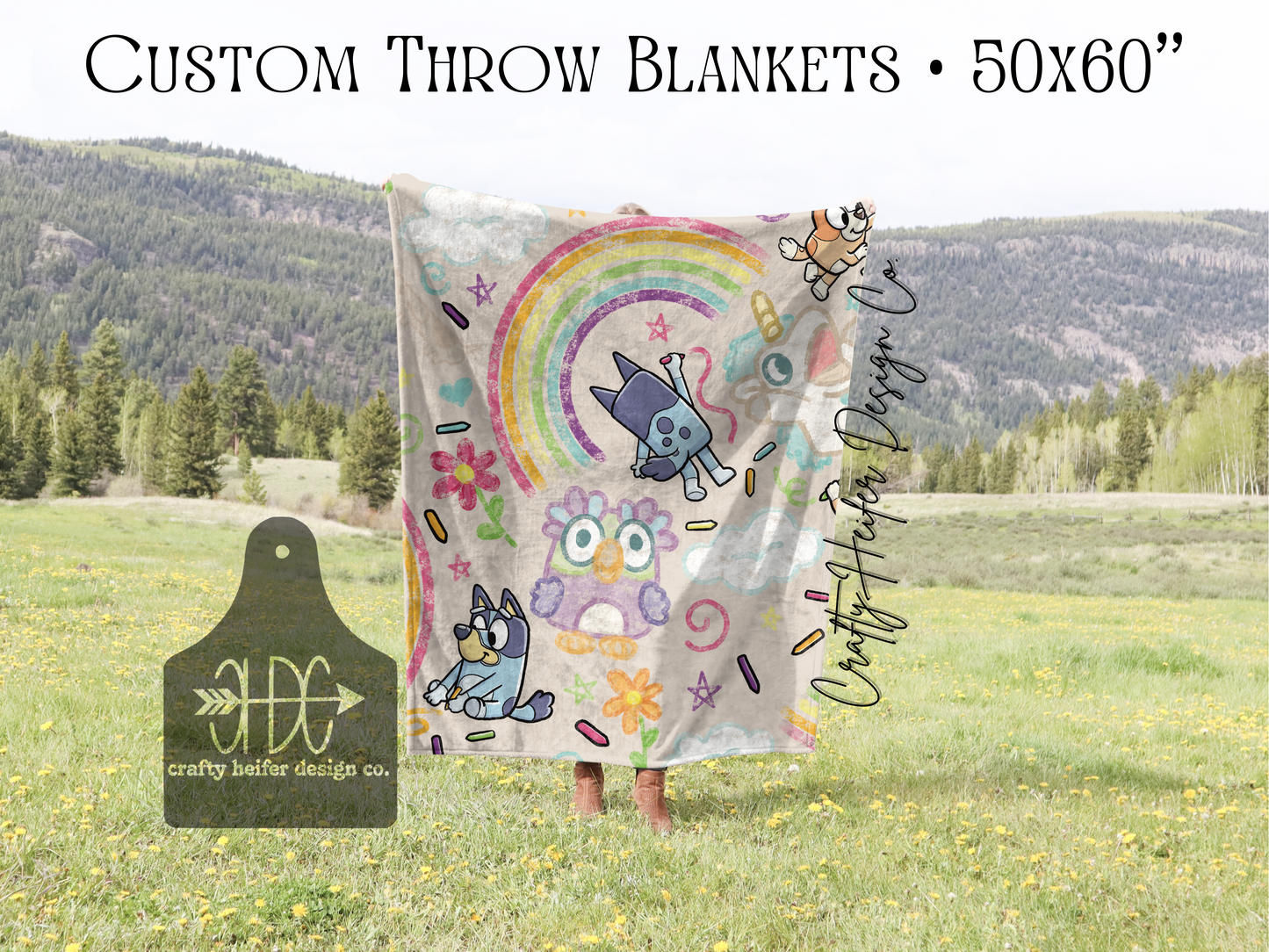 Custom Throw Blankets // 50x60”