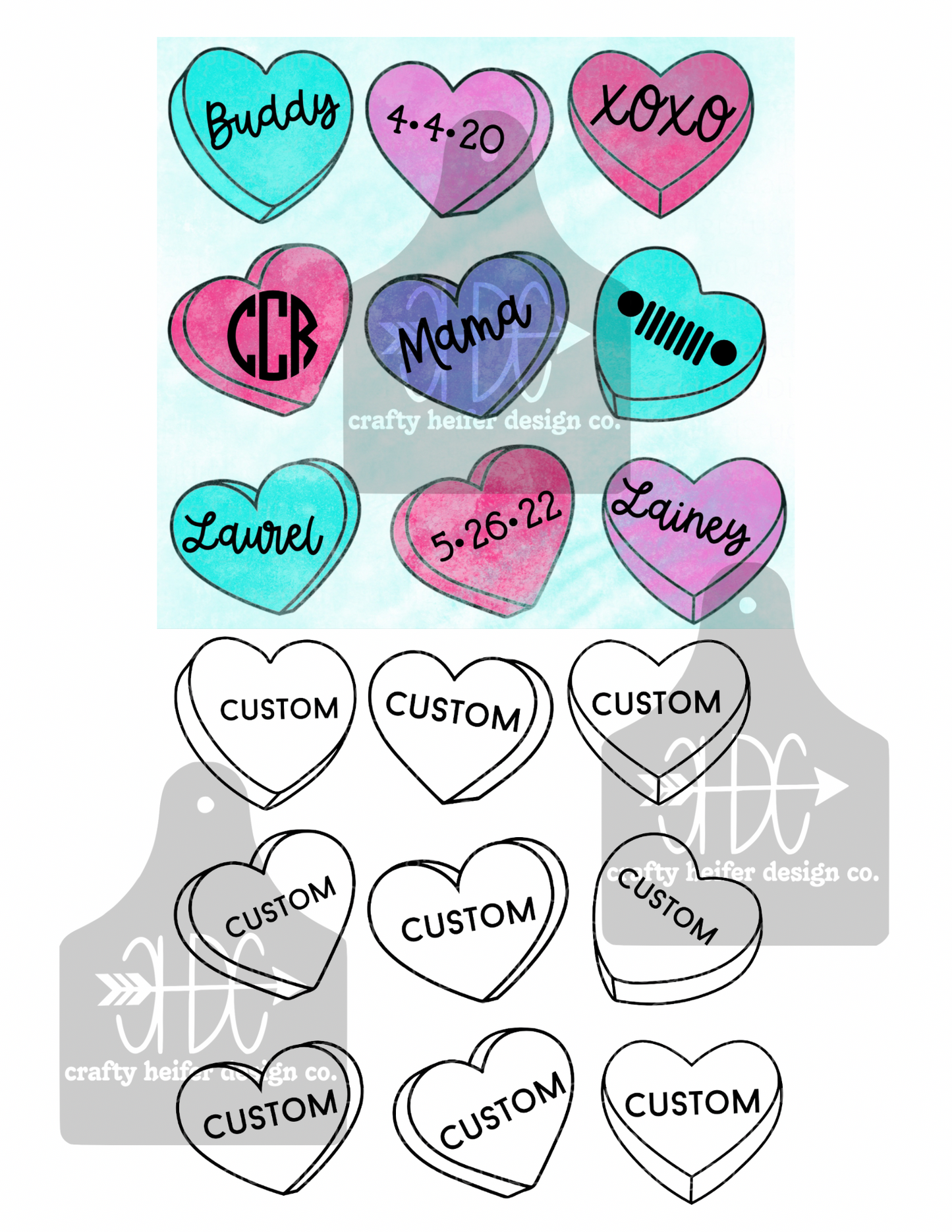 Candy Hearts // CUSTOM