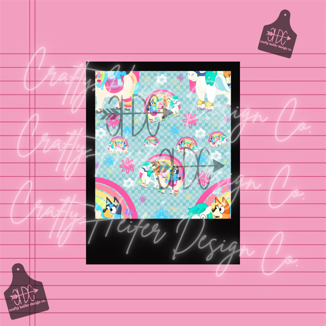 Heelers Pony Ride // SEAMLESS PATTERN