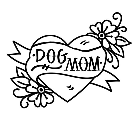 Dog Mom (Tattoo Style) Tee