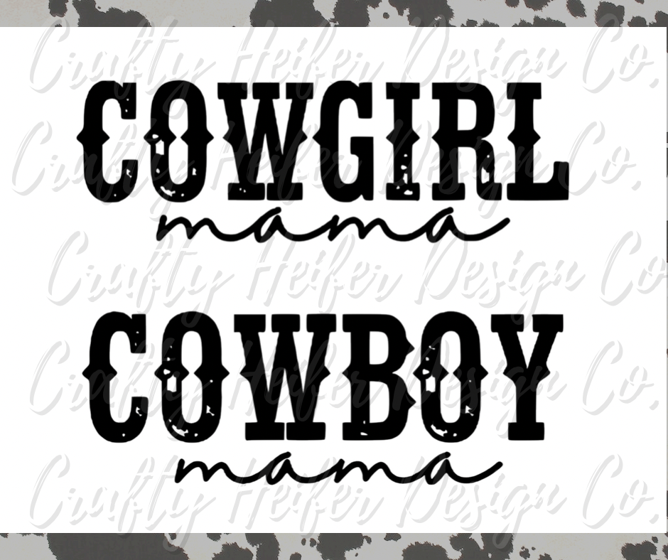 Cowboy/Cowgirl Mama Tee