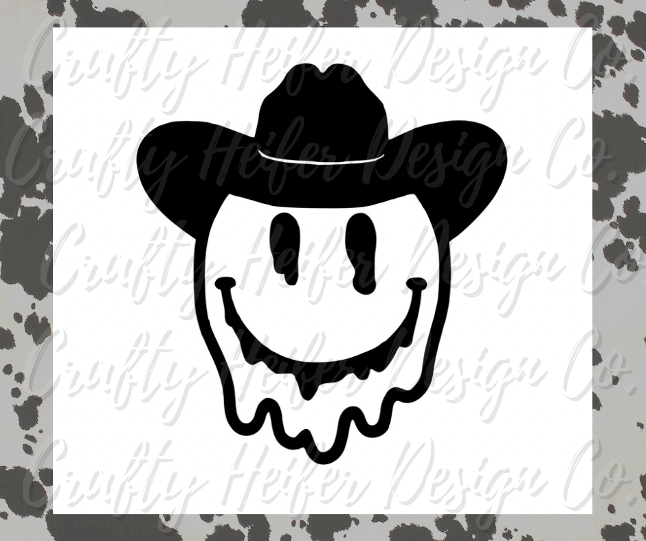 Trippy Cowboy Smiley Tee