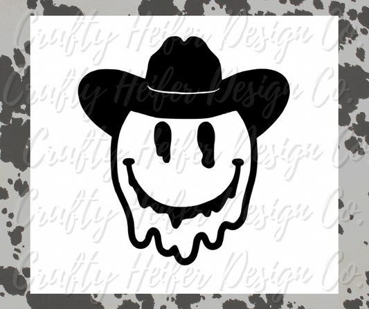 Trippy Cowboy Smiley Tee