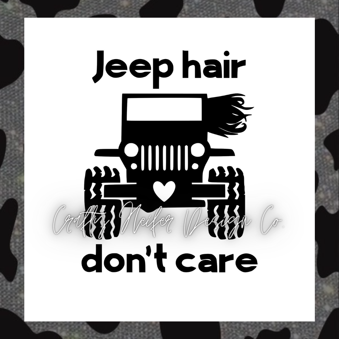 Jeep Hair Don’t Care Decal